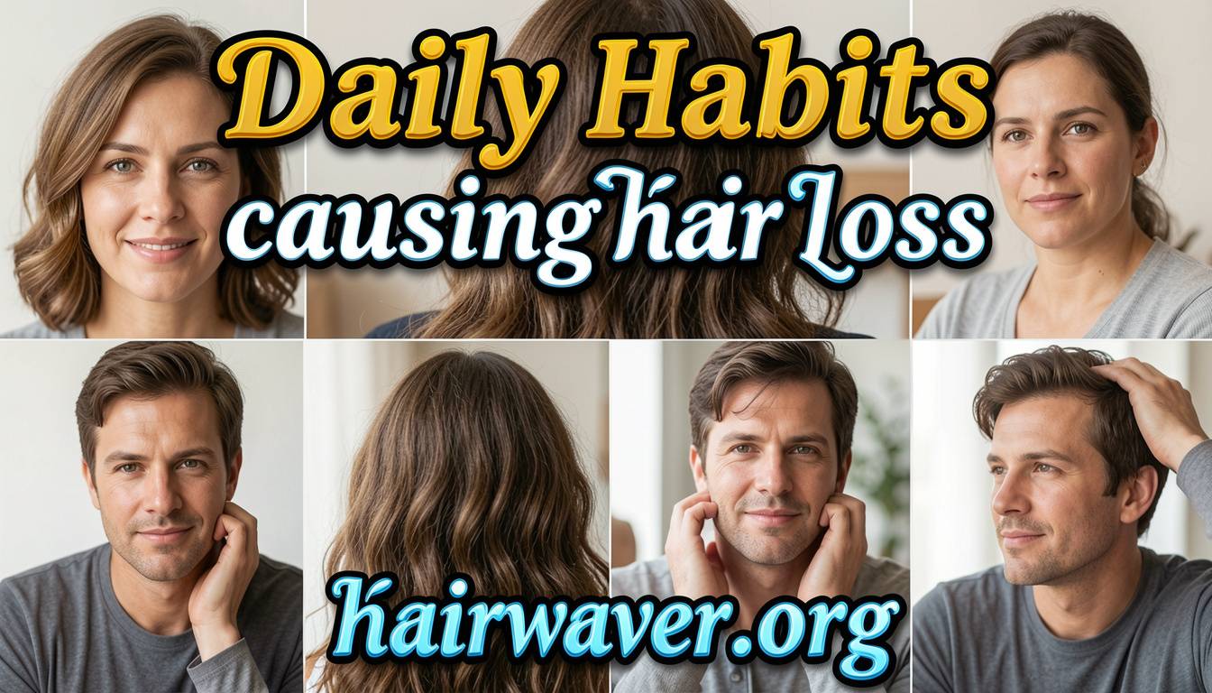 daily habits causing hair loss
