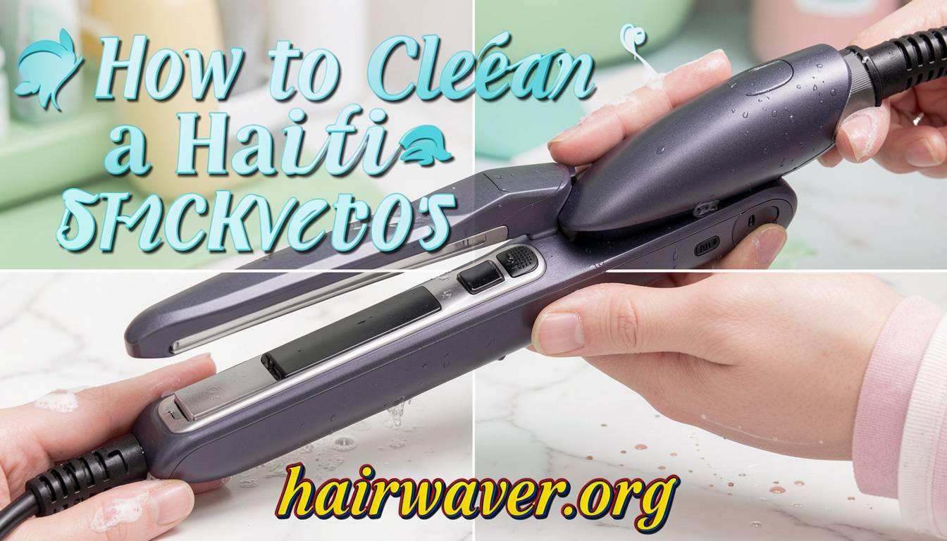 how to clean a hair straightener