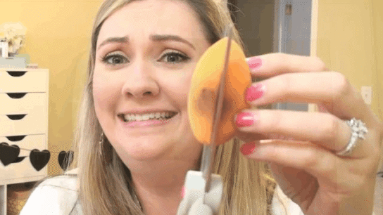mold on beauty blender